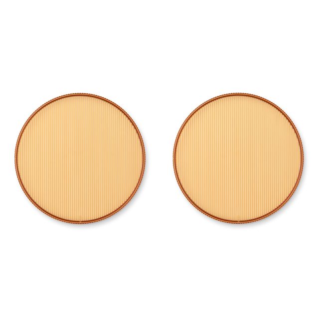 Assiettes en tritan Johs - Set de 2 | Jaune