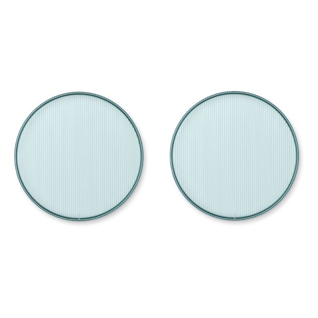 Assiettes en tritan Johs - Set de 2 | Bleu ciel