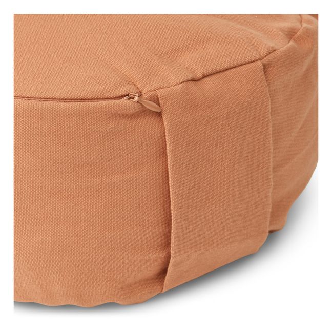 Pouf en coton bio Betsy | Rose pêche