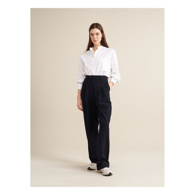 Pantalon Dominic Matières Recyclées - Collection Femme | Bleu nuit