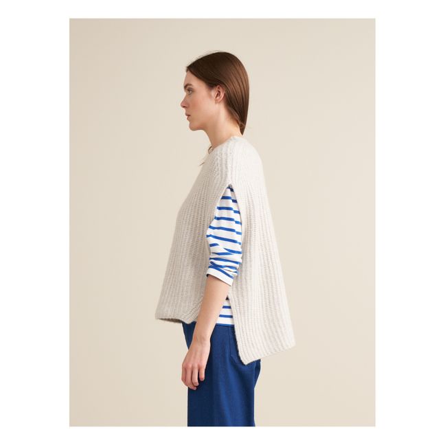 Areg Extra Fine Merino Wool Sweater - Women's Collection | Ecru