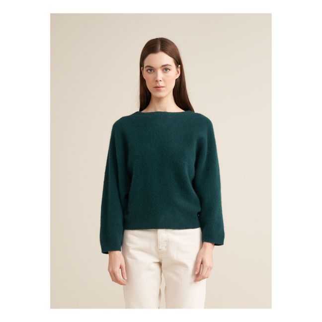 Pull Deris Laine - Collection Femme | Vert sapin