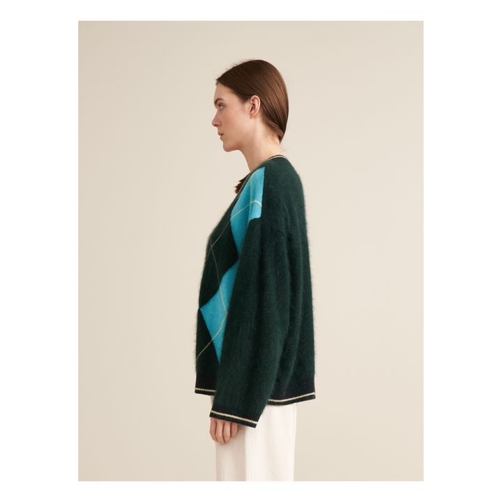 Pull Promod Vert Sapin Col V - Taille M, Très Bon état, Parfait Pour L’hiver