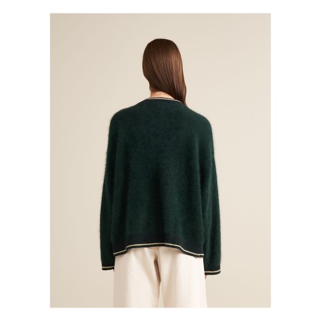 Pull Dylh Angora - Collection Femme | Vert sapin