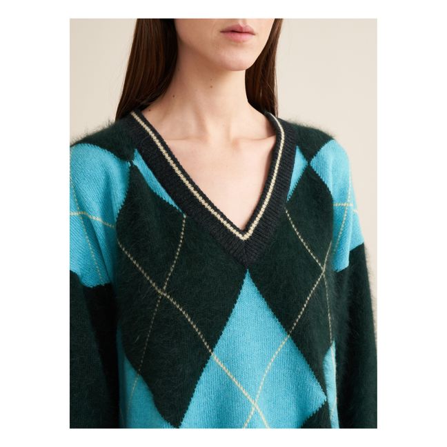 Pull Dylh Angora - Collection Femme | Vert sapin