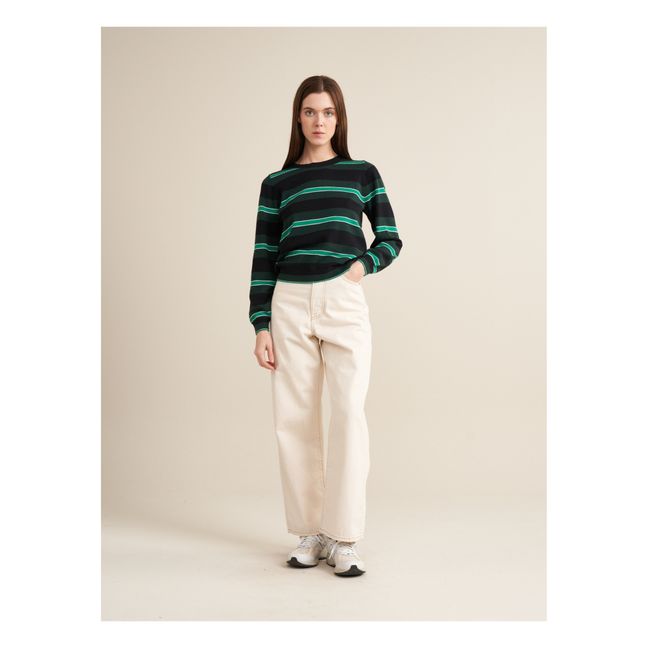 Gopsy Stripes Sweater - Women's Collection | Chrome green