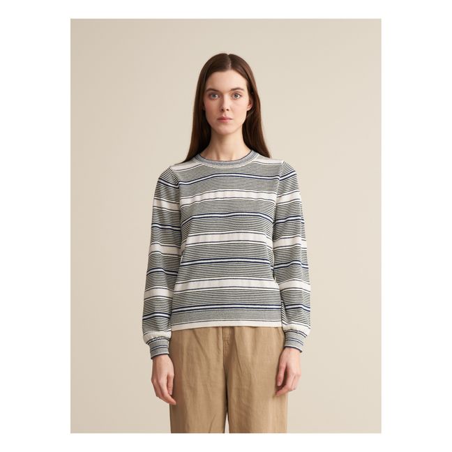 Gopsy Pullover Streifen - Damenkollektion | Grau