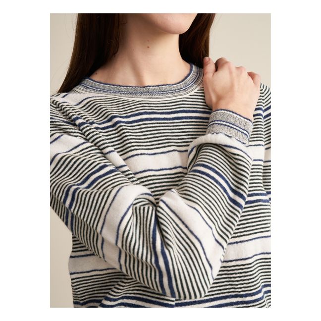 Gopsy Pullover Streifen - Damenkollektion | Grau