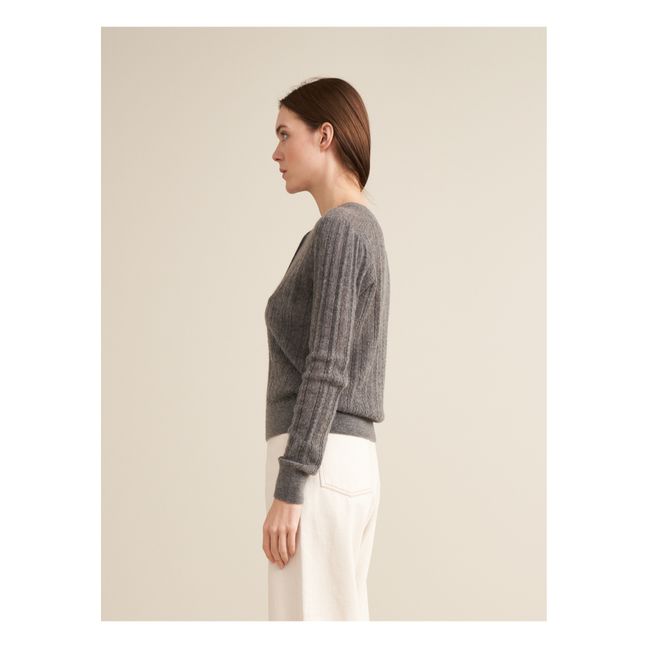 Pull Rybba Laine Mérinos Extra Fine - Collection Femme | Gris