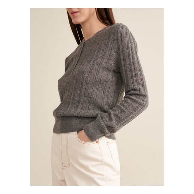 Pullover Rybba Extra Feine Merinowolle - Damenkollektion | Grau