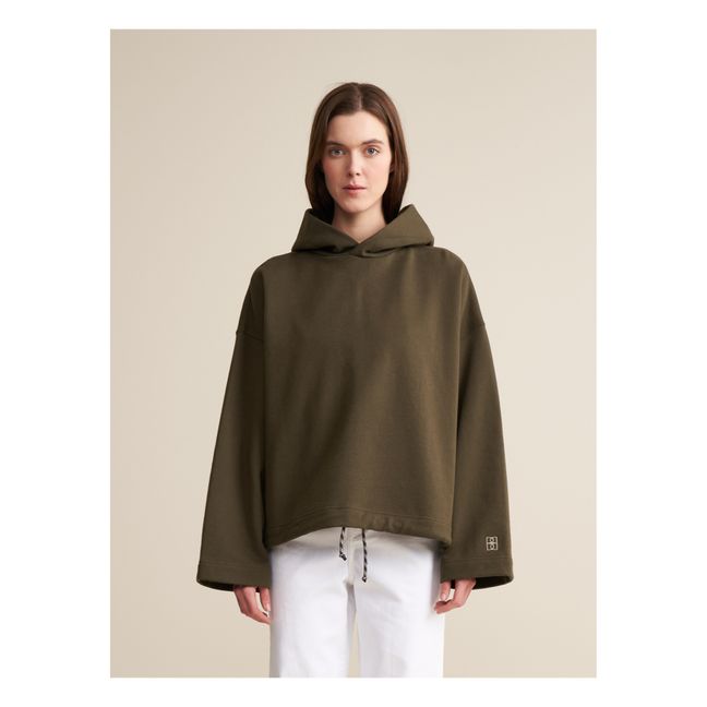 Sweat Cate Coton Bio - Collection Femme | Vert kaki