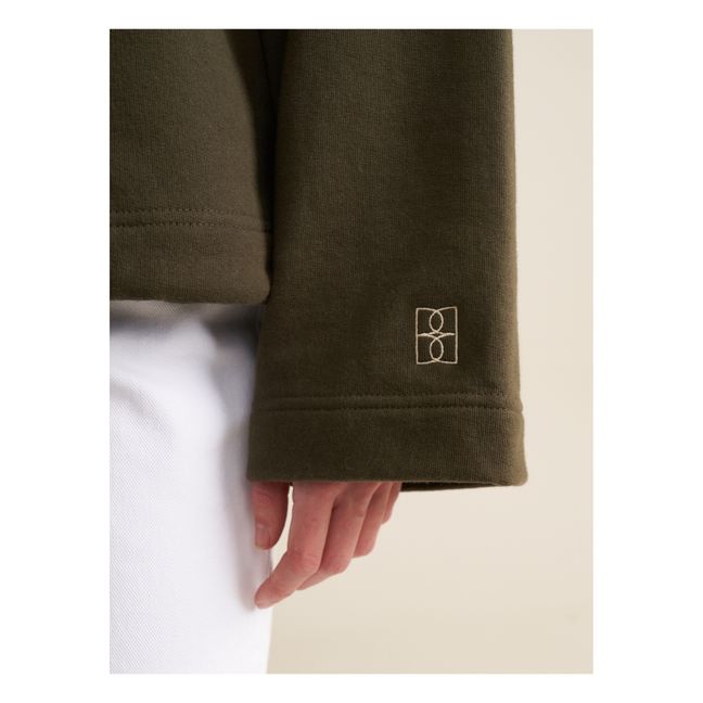 Sweatshirt Cate Bio-Baumwolle - Damenkollektion | Khaki