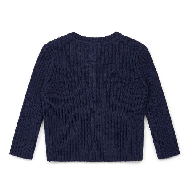 Cardigan Mouton | Bleu marine