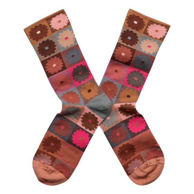 Chaussettes Maguerite | Rose pâle