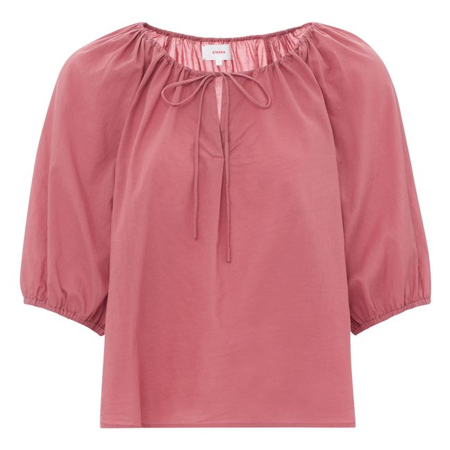 Blusa de popelina de algodón Giana | Palisandro