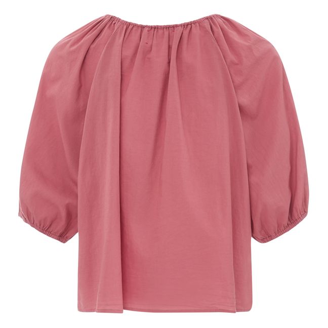 Blusa de popelina de algodón Giana | Palisandro