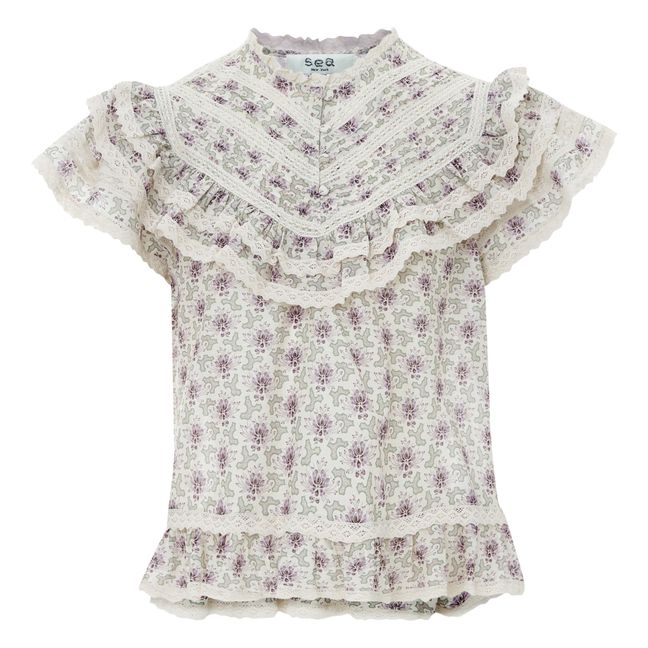 Yvonne Flutter Top | Lila