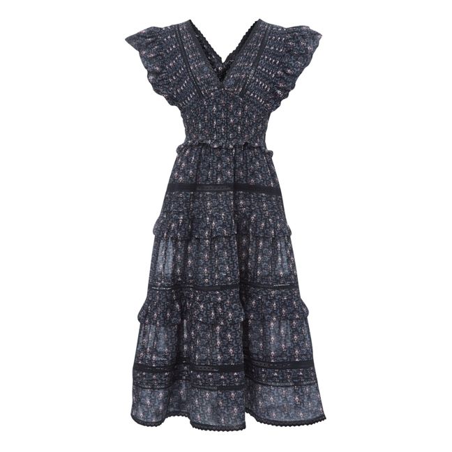 Yvonne Flutter Dress | Negro