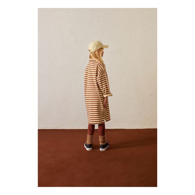 Robe Polo Coton Bio à Rayures | Seidenfarben
