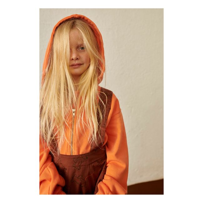 Hoodie aus Bio-Baumwolle Pet Friendly | Orange