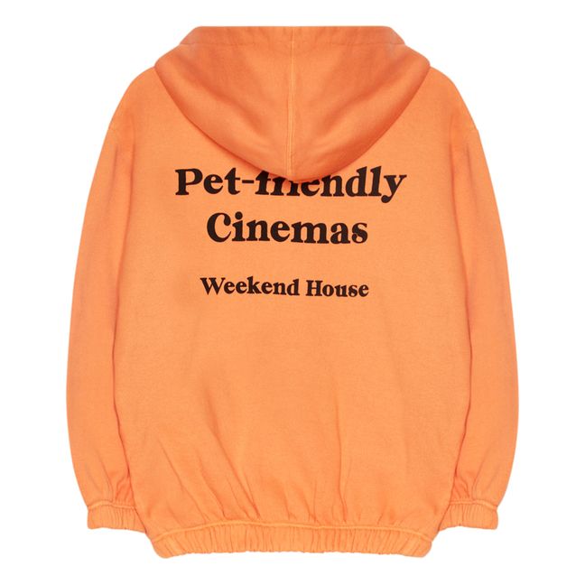 Hoodie aus Bio-Baumwolle Pet Friendly | Orange
