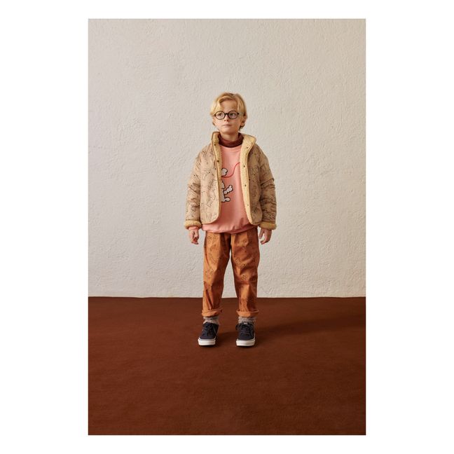 Veste Réversible Façon Fourrure Dog | Cremefarben