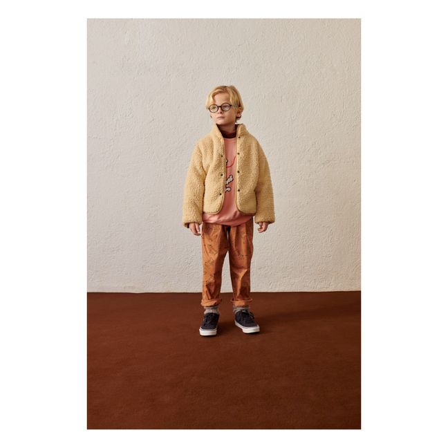 Veste Réversible Façon Fourrure Dog | Cremefarben