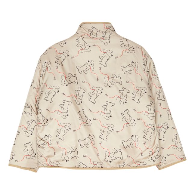 Veste Réversible Façon Fourrure Dog | Cremefarben