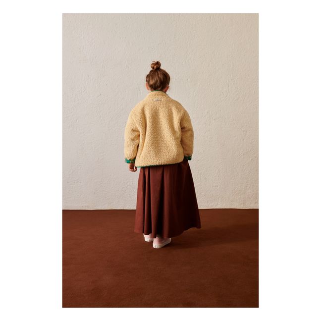 Veste Réversible Façon Fourrure Crayon | Vert