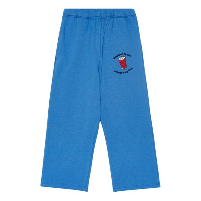 Pantaloni in pile biologico Pop Corn | Blu