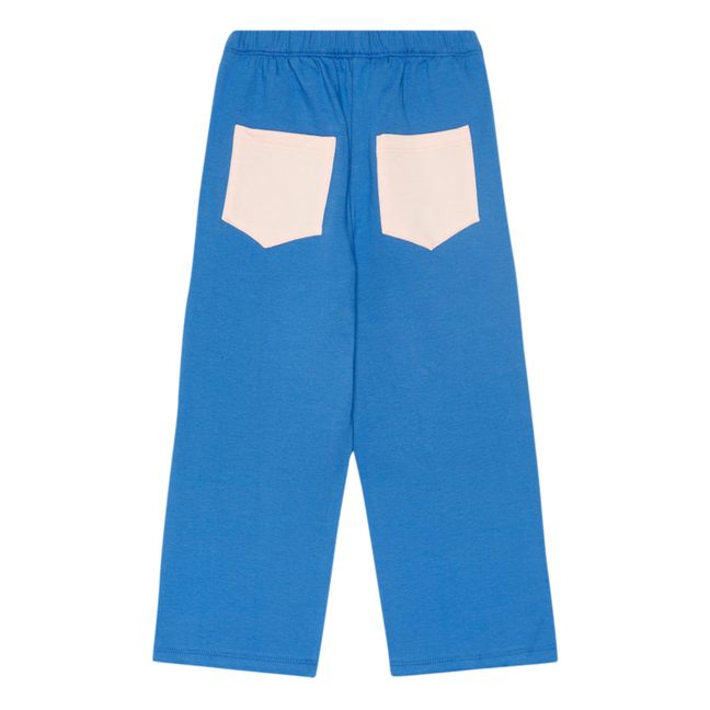 Pantaloni in pile biologico Pop Corn | Blu
