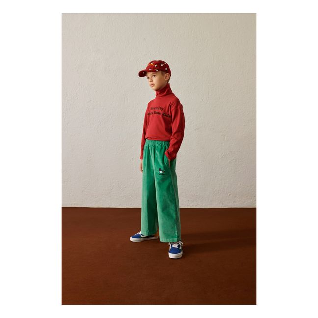 Pantalon Velours Bio Writer | Vert