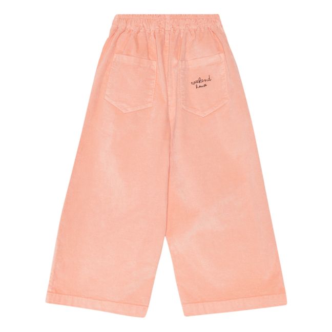 Pantalon Velours Bio Pet Friendly | Pfirsichfarben