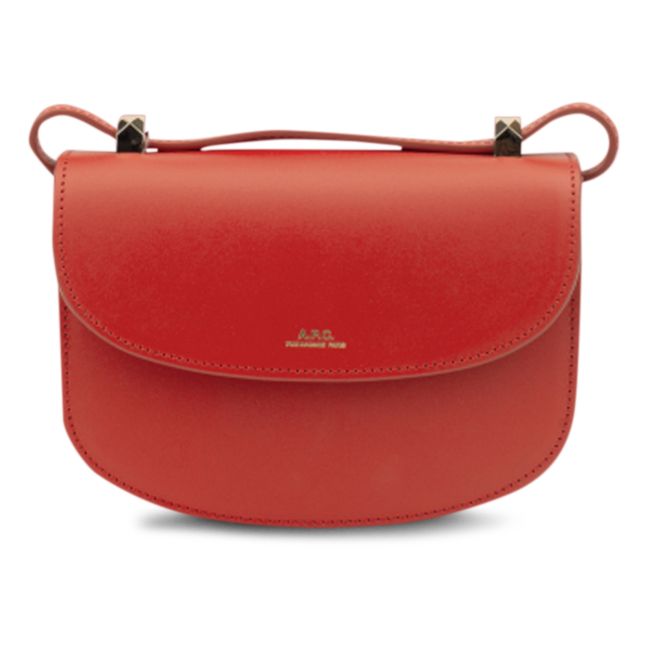 Genève Mini Smooth Leather Bag | Red