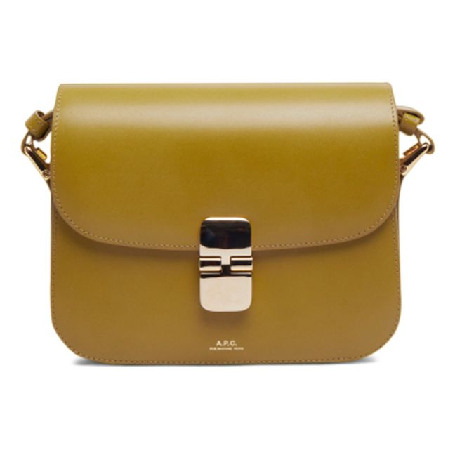 Grace Small Smooth Leather Bag | Olive green