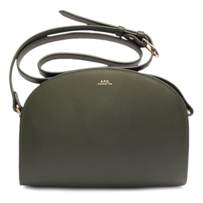 Sac Demi-Lune Cuir Lisse | Waldgrün