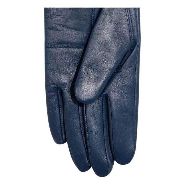 Gants Gia Cuir et Doublure Laine - Collection Femme | Blue