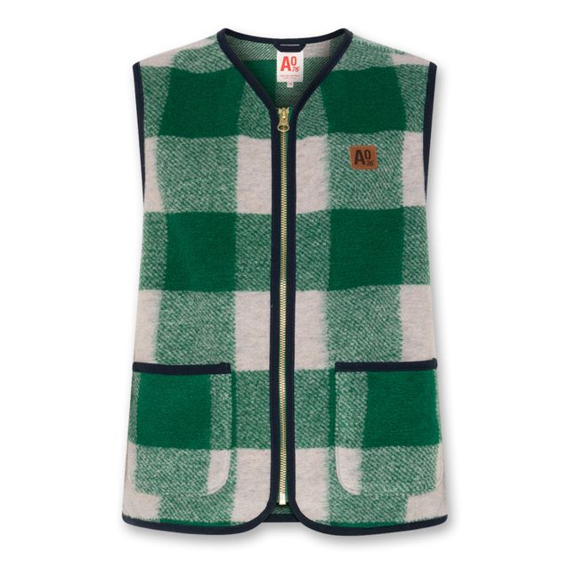 Veste Sans Manches Mason Check  | Vert