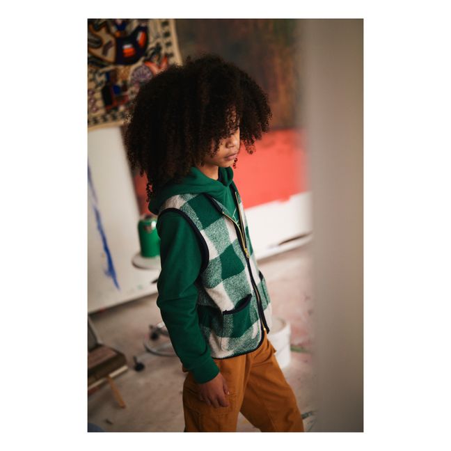 Veste Sans Manches Mason Check  | Grün