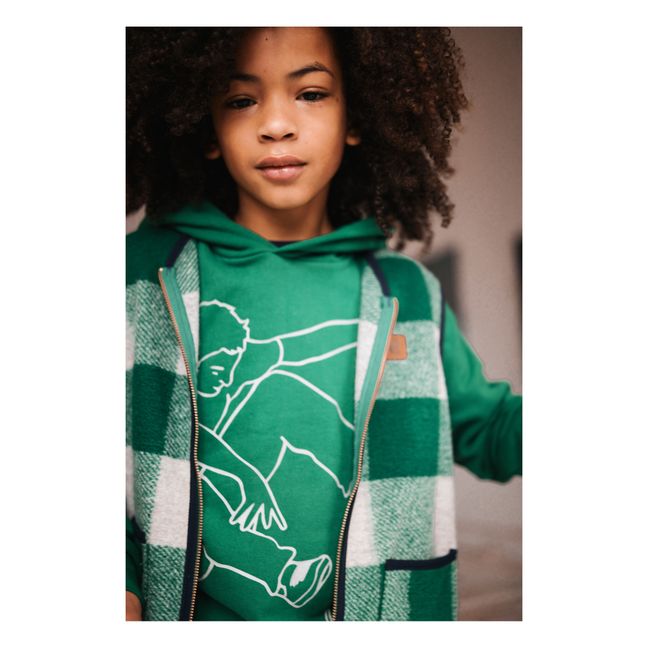 Veste Sans Manches Mason Check  | Vert