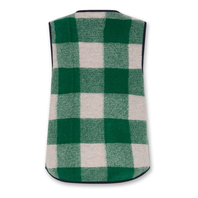 Veste Sans Manches Mason Check  | Grün