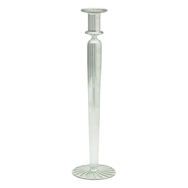 Athena Glass Candle Holder | Green