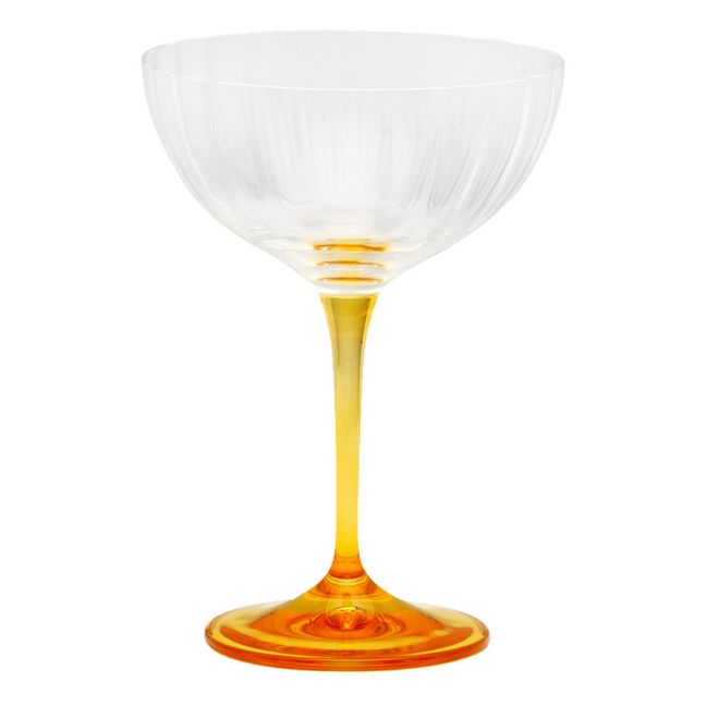 Amber Champagne Glass | Yellow