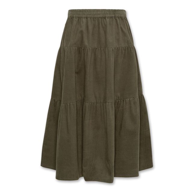 Jupe Nikki Cord | Vert forêt