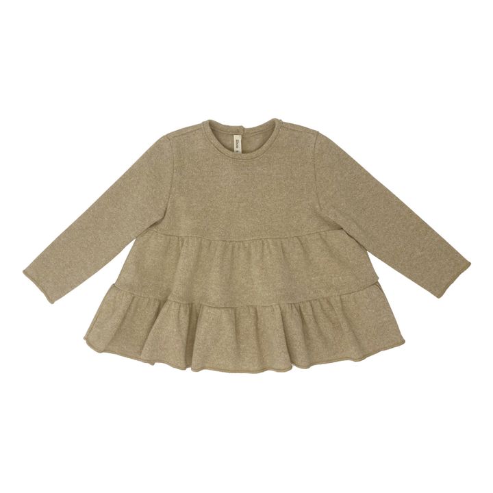 Jersey de punto de lúrex | Beige- Imagen del producto n°0