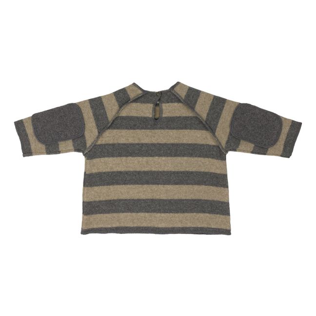Maglione in maglia a righe per neonati | Beige
