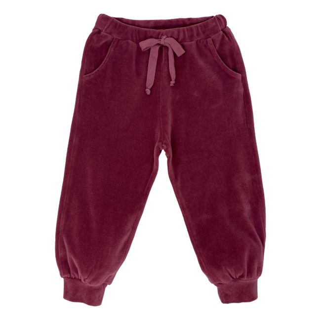 Jogger Velluto | Rosso lampone
