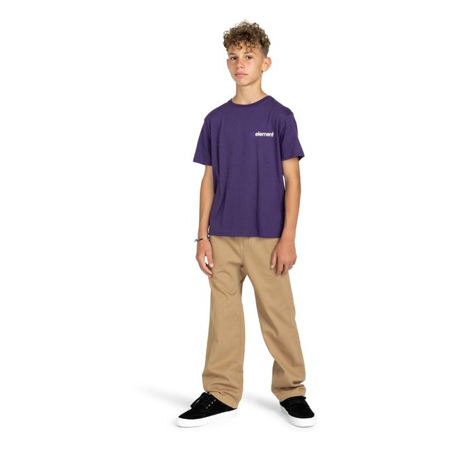 T-shirt Joint Logo Coton Bio | Mauve