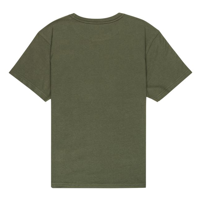 T-shirt Vertical Coton Bio | Vert kaki