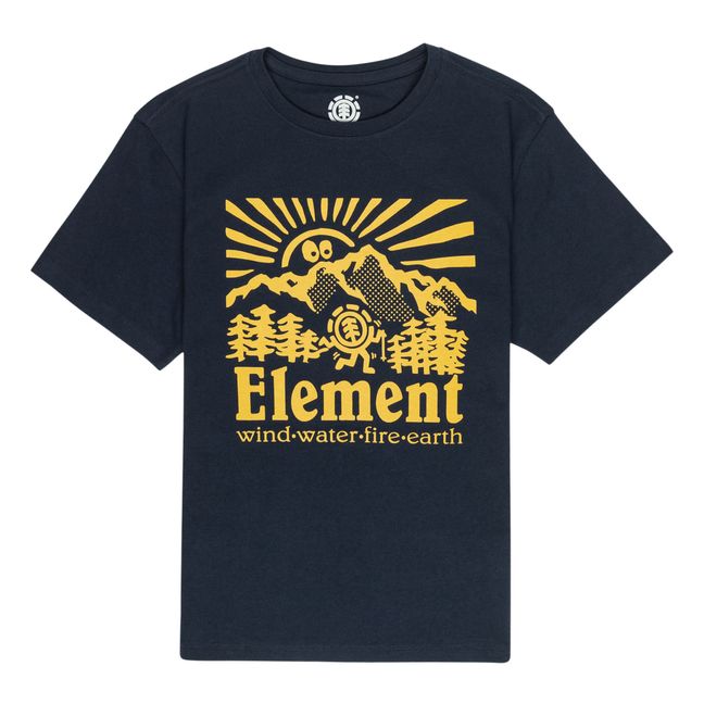 Hike Rise organic cotton T-shirt | Navy blue